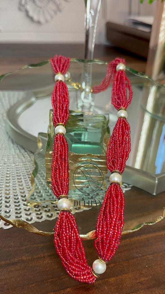 Ruby Red Bead Mala