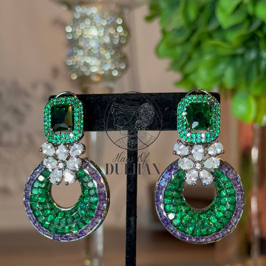 Nazneen Emerald Green Earrings